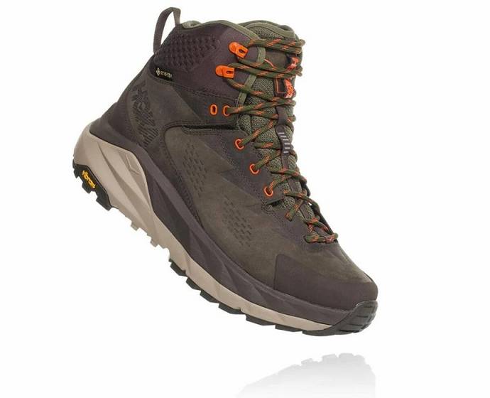 Botas Montaña Hoka Kaha GORE-TEX Hombre Verde Oliva | Mexico-1964237