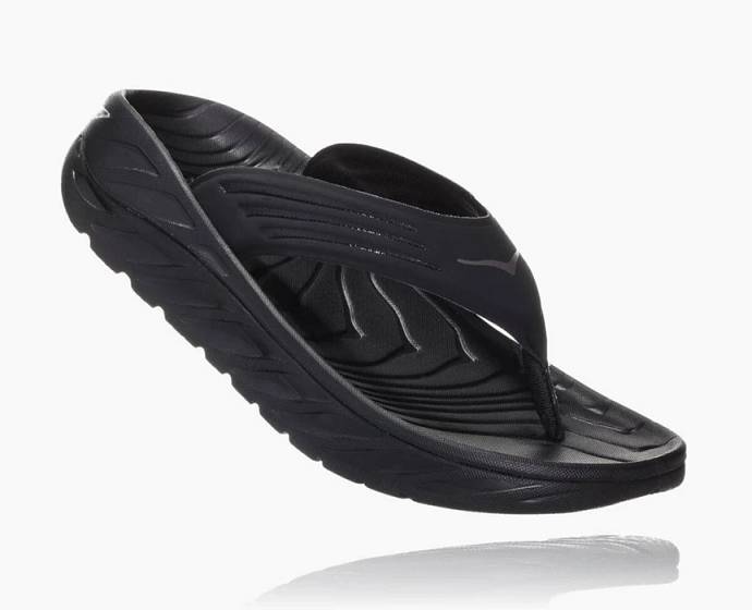 Sandalias Hoka ORA Recovery Hombre Negros | Mexico-2457139