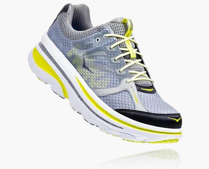 Tenis Para Correr En Carretera Hoka Bondi B Hombre Grises | Mexico-7180564
