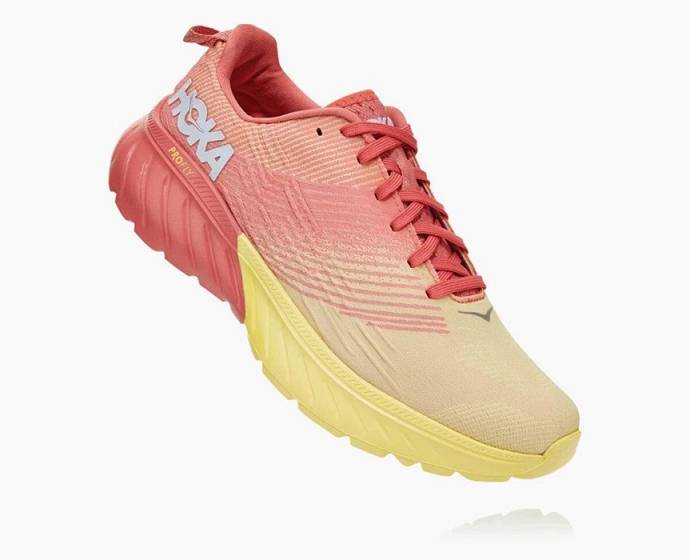 Tenis Para Correr En Carretera Hoka Mach 3 Mujer Naranjas Verdes | Mexico-1347692