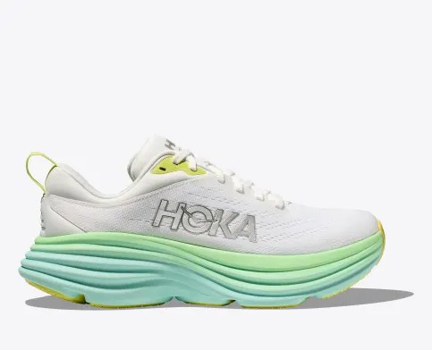 Tenis Para Correr Hoka Bondi 8 Mujer Blancos Verdes | Mexico-8631704