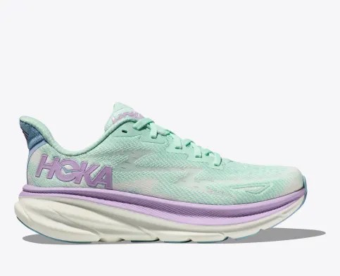 Tenis Para Correr Hoka Clifton 9 Mujer Turquesa Morados | Mexico-2596471