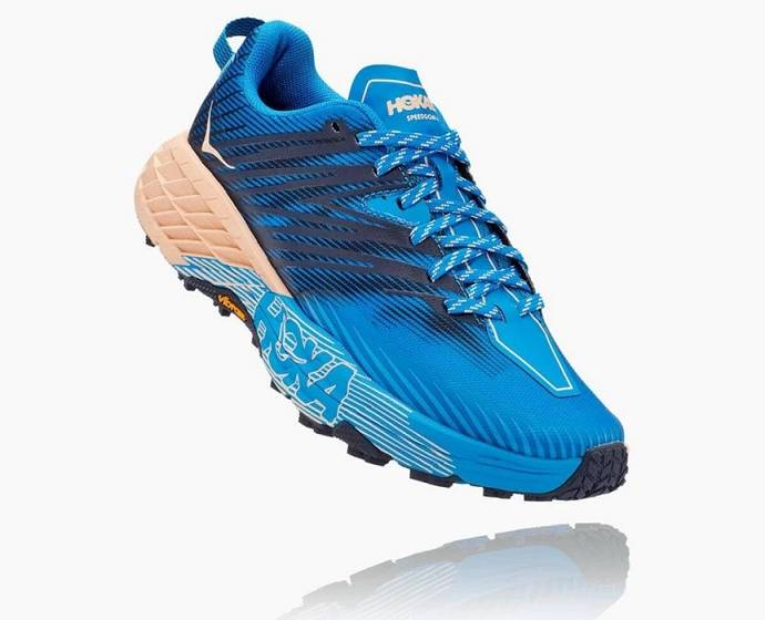 Tenis Para Trail Running Hoka Speedgoat 4 Mujer Azules | Mexico-3586479